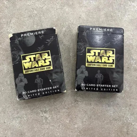2 Decks Star Wars Premiere Limited Edition 60 Card Starter Set Opened Box 1995 + - Picture 9 of 15